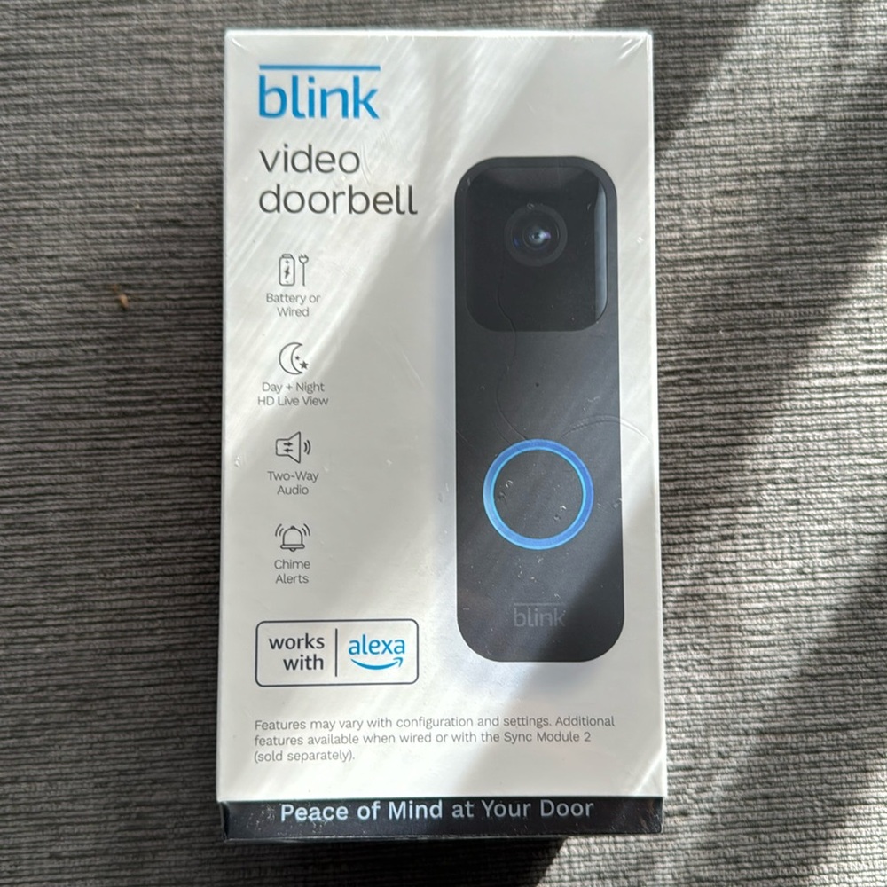 Blink Video Doorbell | Two-way audio HD video motion and chime app alerts